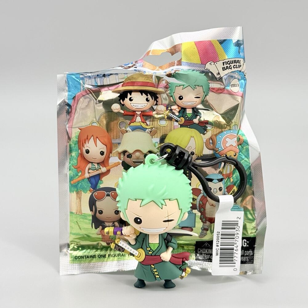 One Piece Toei Animation Monogram Series 3 Zoro Figural 3D Bag Clip
